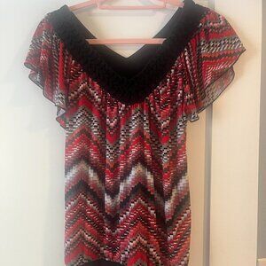 Zig Zag patterned dress shirt